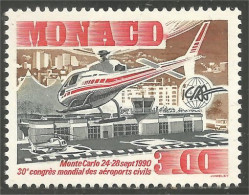 630 Monaco Hélicoptère Helicopter Elicottero Helicoptero Hubschrauber Helikopter MNH ** Neuf SC (MON-368) - Elicotteri