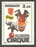 630 Monaco Cirque Circus Clown Elephant Elefante Norsu Elefant Olifant MNH ** Neuf SC (MON-355b) - Circo