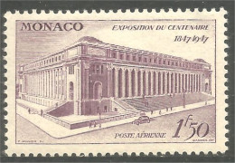 630 Monaco 1947 PA 23 Postes New York MH * Neuf Légère (MON-330) - Poste Aérienne