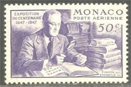 630 Monaco 1947 PA 22 Roosevelt Collection Timbres MH * Neuf Légère (MON-329a) - Poste Aérienne