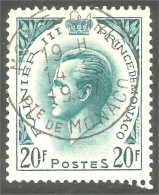 630 Monaco 1955 Yv 425A Prince Rainier III 20f TTB (MON-299) - Used Stamps