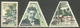 630 Monaco 1955 Yv 412-414 Dr Schweitzer Prix Nobel Prize Lambaréné MNH ** Neuf SC (MON-294a) - Albert Schweitzer