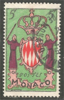 630 Monaco 1954 Yv 411 Armoiries Coat Of Arms (MON-292b) - Briefmarken