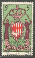630 Monaco 1954 Yv 411 Armoiries Coat Of Arms (MON-292a) - Used Stamps