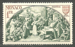 630 Monaco 1951 Yv 355 Vitrail Stained Glass Sainte Dévote MNH ** Neuf SC (MON-277) - Chiese E Cattedrali