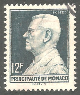 630 Monaco 1948 Yv 305A Prince Louis II 12f Vert (MON-252c) - Otros & Sin Clasificación