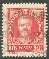 630 Monaco 1933 Yv 116 Prince Louis II 90c Rouge TB (MON-178) - Usati