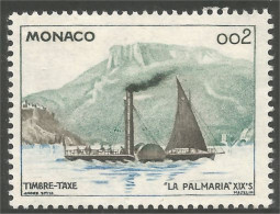 630 Monaco YT 57 Taxe Postage Due Wheelboat Radboot Bateau Palmaria MH * Neuf (MON-134b) - Segnatasse