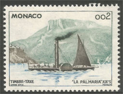 630 Monaco YT 57 Taxe Postage Due Wheelboat Radboot Bateau Palmaria MH * Neuf (MON-134b) - Strafport
