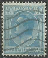 630 Monaco YT 84 Prince Louis II 40c Bleu (MON-76) - Gebruikt