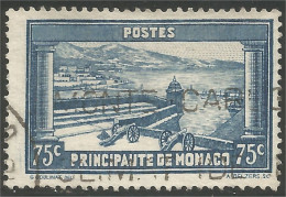 630 Monaco YT 125 Rempart Canons 75c (MON-92) - Used Stamps