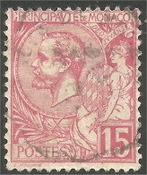 630 Monaco YT 15 15c Rose 1891 (MON-57) - Used Stamps