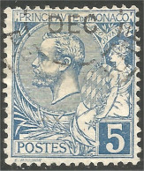 630 Monaco YT 13 5c Bleu 1891 (MON-54) - Oblitérés