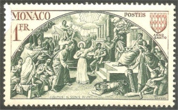 630x Monaco 1951 Année Sainte Holy Year Jugement Dévolte Judgment MH * Neuf (MON-909) - Cristianismo