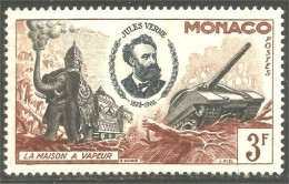 630x Monaco 1955 Jules Verne Ecrivain Writer Elephant Elefante Norsu Olifant MH * Neuf (MON-911) - Elephants