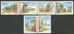 630 Monaco Yv 1799-04 Conifères Pine Trees Parc Mercancour Park MNH ** Neuf SC (MON-880) - Trees
