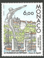 630 Monaco Yv 1549 Statue Plongeur Diver Diving Pongeon Natation Swimming MNH ** Neuf SC (MON-834b) - Duiken