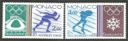 630 Monaco Yv 1416-17 Olympiques Sarajevo Skating Patinage MNH ** Neuf SC (MON-798b) - Pattinaggio Artistico