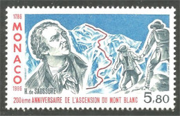 630 Monaco Yv 1556 Ascension Mont-Blanc Escalade Mountain Climbing MNH ** Neuf SC (MON-748b) - Climbing