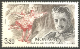 630 Monaco Yv 1533 Compagnie Ballets Monte-Carlo Danse Dance Music Musique MNH ** Neuf SC (MON-742b) - Danse