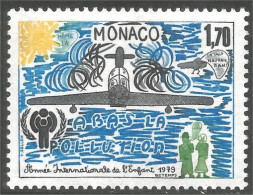 630 Monaco Pollution Avion Airplane Flugzeug Aereo MNH ** Neuf SC (MON-712c) - Umweltverschmutzung