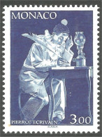 630 Monaco Yv 1738 Pierrot Plume Feather Ecrivain Writer MNH ** Neuf SC (MON-699b) - Other & Unclassified