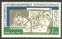 630 Monaco Yv 731 Mesure Carte Map Congrès Hydrographie MNH ** Neuf SC (MON-679) - Unused Stamps