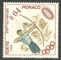 630 Monaco Yv 657 Tokyo 1964 Tir Arc Archer Bow Flèche Arrow Arch MNH ** Neuf SC (MON-627) - Tiro Al Arco