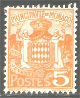 630x Monaco 1924 Armoiries Coat Of Arms MH * Neuf (MON-595) - Francobolli