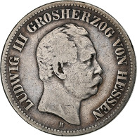 Etats Allemands, HESSE-DARMSTADT, Ludwig III, 2 Mark, 1876, Darmstadt, Argent - Other & Unclassified