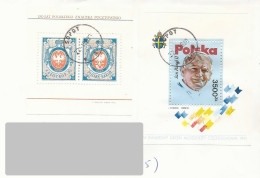 Poland Stamps Used (B200): Block 96+99 130 Years Stamps + Pope John Paul II (postal Circulation  Sopot) - Blocs & Hojas