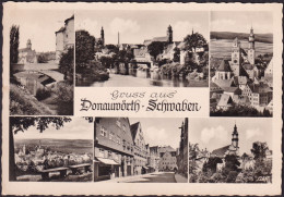 AK Donauwörth, Stadtansichten, Kirche, Gelaufen 1955 - Donauwoerth