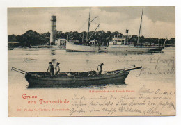 U646/ Gruß Aus Travemünde Schiffe  AK 1899 - Lübeck-Travemünde