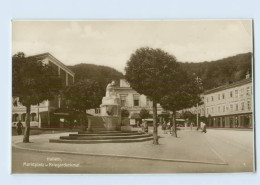 M073-Slzb./ Hallein Marktplatz Kriegerdenkmal Foto AK 1937 - Andere & Zonder Classificatie