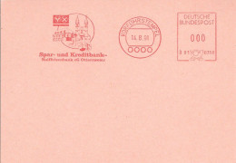 EMA ALLEMAGNE DEUTSCHLAND SPECIMEN VORFUHRSTEMPEL SPECIMEN ARCHITECTURE EGLISE KIRCHE CHURCH BANQUE BANK OTTERSWEIER - Chiese E Cattedrali