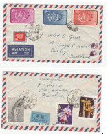 1950s? TAIWAN Cover Multi ORCHID Flower WHO Health HIGHWAY Map Stamps To GB Air Mail China United Nations  Orchids - Storia Postale