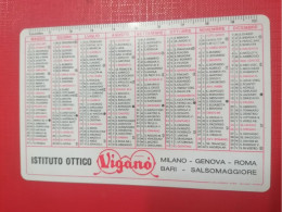 1971 Istituto Ottico Viganò Calendarietto Tascabile Pubblicità - Petit Format : 1971-80
