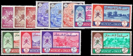 (023 N) Oman (sultanate) / Definitives / Serie Courante / Freimarken / 1967  ** / Mnh  Michel 95-106 - Oman