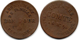 MA 31434  / Paris Abonnement Famille De 4 Personnes Théâtre Comte TB - Monétaires / De Nécessité