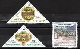 TUNISIE 2000 N° 1384/1386 Neufs** Sites Et Monuments Archéologiques - Tunisia (1956-...)