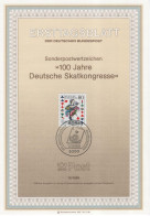 Germany Deutschland 1986-19 First Day Sheet, 100 Jahre Deutsche Skatkongresse, German Skat Congresses, Game, Bonn - 1981-1990