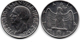 MA 31450  /  Italie - Italien - Italy 1 Lira 1940 R TTB+ - 1900-1946 : Victor Emmanuel III & Umberto II
