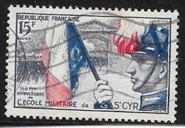 N° 996  FRANCE  - OBLITERE - ST CYR  -  1954 - Oblitérés