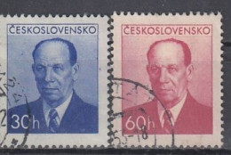 CZECHOSLOVAKIA 814-815,used,falc Hinged - Used Stamps
