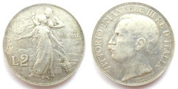 Vittorio Emanuele III Regno D'Italia - 2 Lire Argento Cinquantenario 1911 - 1900-1946 : Victor Emmanuel III & Umberto II