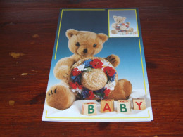 72897-          CA 11 X 19 CM. UNUSED DOUBLE CARD / BEREN / BEARS / BÄREN / OURS / ORSI / TEDDYBEARS - Jeux Et Jouets