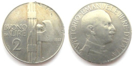 Vittorio Emanuele III Regno D'Italia - Buono 2 Lire 1927 *R2* - 1900-1946 : Victor Emmanuel III & Umberto II