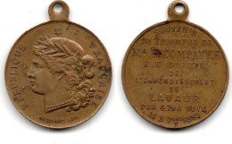 MA 31486  / Arrondissement De Lavaur Médaille 3/7/1893 TTB - Monarchia / Nobiltà