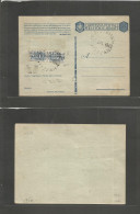 LIBIA. 1943 (17 July) Fezzan. RF. Sebha. Italian FM Card With Pair 10c Paashi Postale, Ovptd LIBIA Tied Large Cds. Signe - Libya