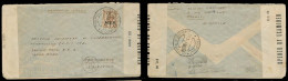 LIBIA. 1944 (30 March). MEF. Tripoli - Palestine / Jerusalem. Cairo Print. Doble Censored. Written Env. V Scarce + Early - Libya